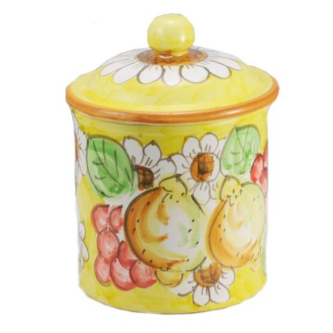 Barattolo in ceramica di Vietri - Decoro Limoni - CERAMICA VIETRESE -  Eccellenza Artigianale Made in Italy