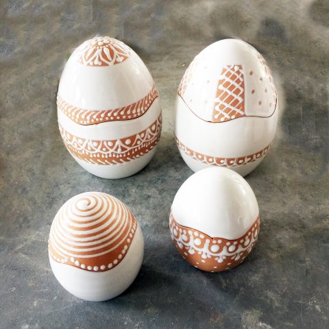 Uova di Pasqua GRANDE in ceramica di Vietri  decoro merletto