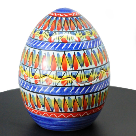 Uova di Pasqua in ceramica di Vietri - decoro Paris